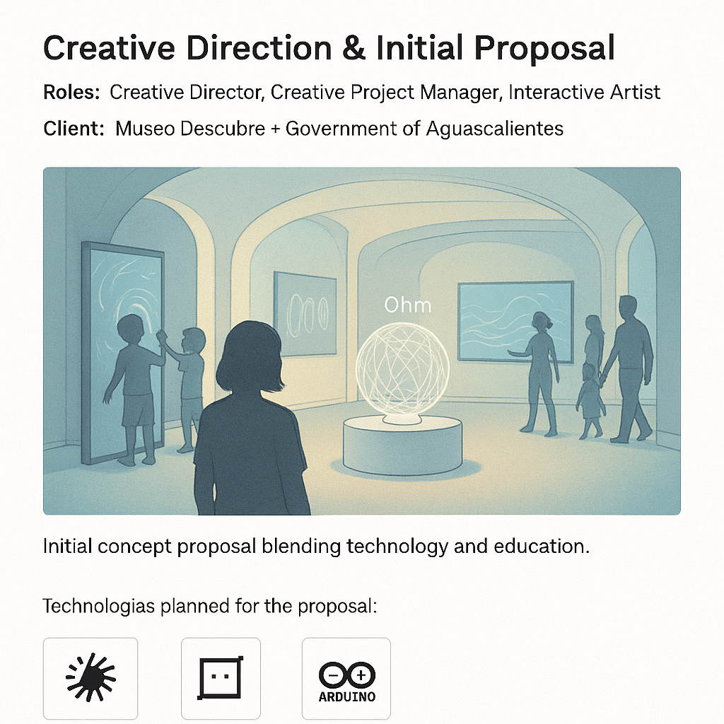 Museo Descubre — creative direction and initial proposal render